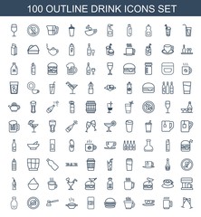 100 drink icons
