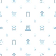 retail icons pattern seamless white background