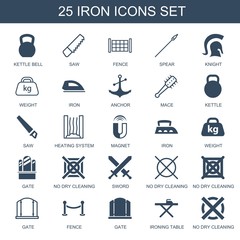 25 iron icons