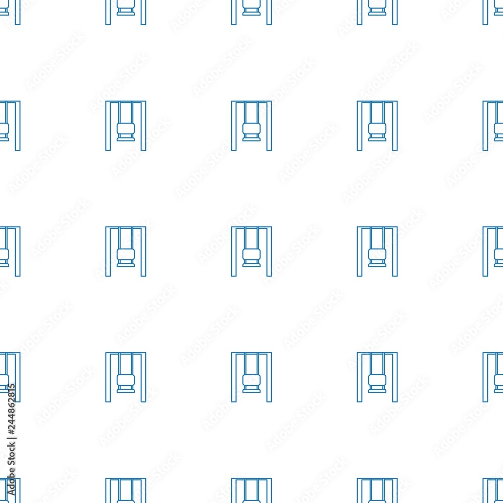 Wall mural swing icon pattern seamless white background