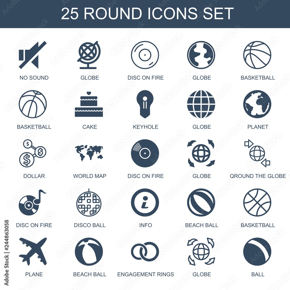 Canvas Prints round icons