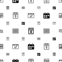 may icons pattern seamless white background
