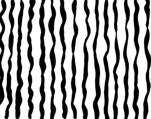 Brush grunge pattern. White and black vector.