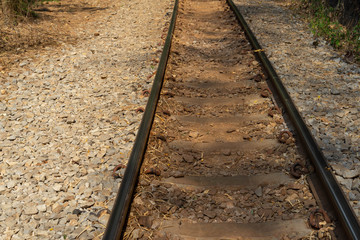 Obraz premium Backgrounds Textures Railway in thailand