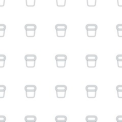 pot for plants icon pattern seamless white background