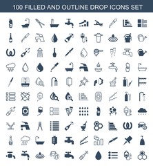 drop icons