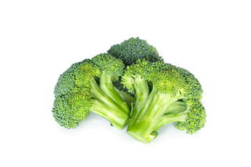 Broccoli on white background.