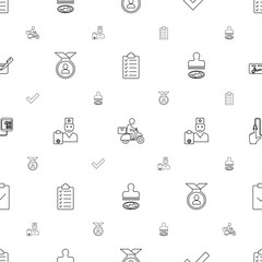 check icons pattern seamless white background