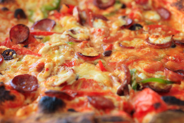 サントリーニ島-ピザ-