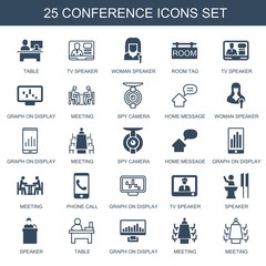 25 conference icons