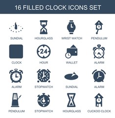 clock icons