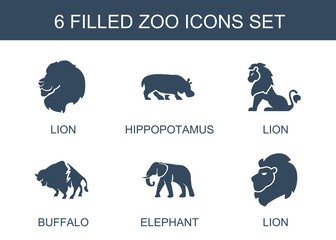 6 zoo icons