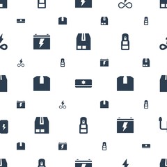 supply icons pattern seamless white background