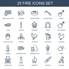 25 fire icons