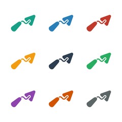 trowel icon white background
