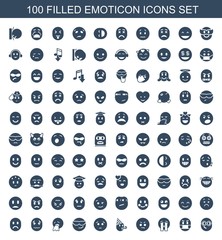 100 emoticon icons