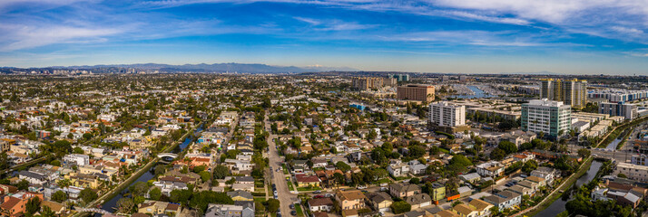 los angeles aerial panorama stadt von oben