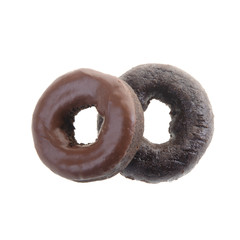 donut or donut isolated on white background.