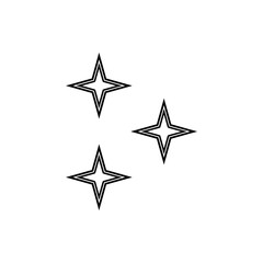 stars icon. Element of Space for mobile concept and web apps icon. Thin line icon for website design and development, app development