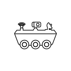 moon-rover icon. Element of cyber security for mobile concept and web apps icon. Thin line icon for website design and development, app development