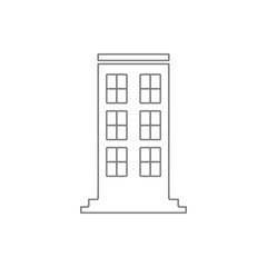 building icon. Element of web, minimalistic for mobile concept and web apps icon. Thin line icon for website design and development, app development