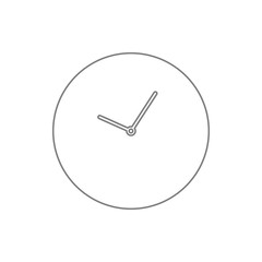 Clock logo icon. Element of web, minimalistic for mobile concept and web apps icon. Thin line icon for website design and development, app development