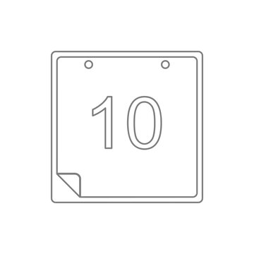 Calendar image iconicon. Element of web, minimalistic for mobile concept and web apps icon. Thin line icon for website design and development, app development