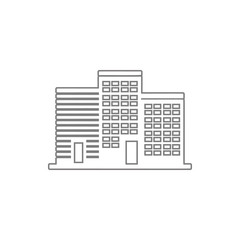 office buildings icon. Element of cyber security for mobile concept and web apps icon. Thin line icon for website design and development, app development