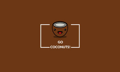 Go coconuts Quote Poster Design 