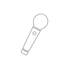 Microphone icon. Element of cyber security for mobile concept and web apps icon. Thin line icon for website design and development, app development