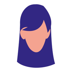 beautiful woman head avatar character