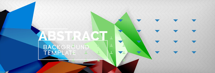 Triangles background techno template