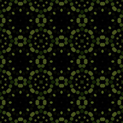 Seamless abstract pattern background with a variety of colored circles.