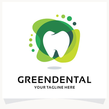 Green Dental Logo Design Template Inspiration