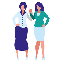 couple of girls avatars characters