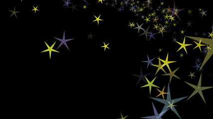 Fototapeta na wymiar Background of multi-colored stars. Abstract background pattern.