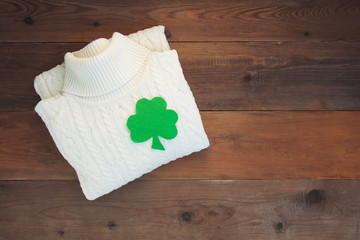 Concept irish party outfit, present for St.Patrick 's Day