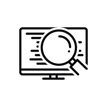 Black line icon for decompiler 