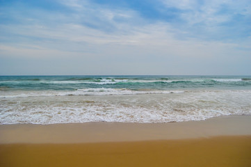Beautiful and peaceful sea beach of Puri, orissa