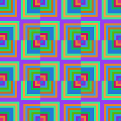 Seamless pattern background from a variety of multicolored squares.