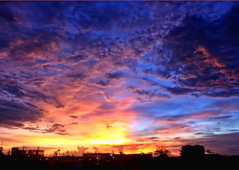 Blue Sunset in Manila