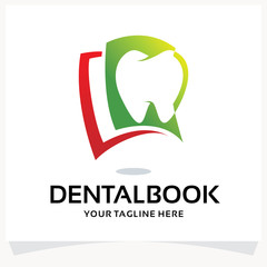 Dental Book Logo Design Template Inspiration