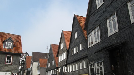 old houses in the city