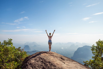 Young woman traveler