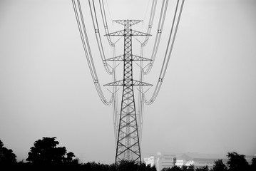 high voltage pole electrical pylons