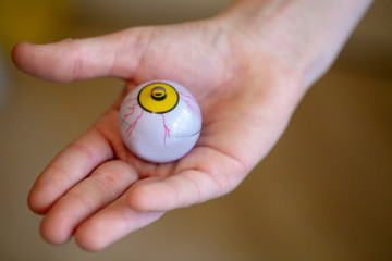 children's fun artificial eye, Halloween game