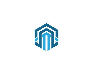 Real estate logo icon illustration