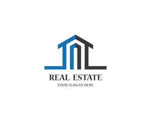 Real estate logo icon illustration