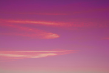 Beautiful sky twilight pink colorful  dramatic light and sunset nature abstract, color trend 2019 concept