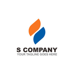 S letter logo design vector template